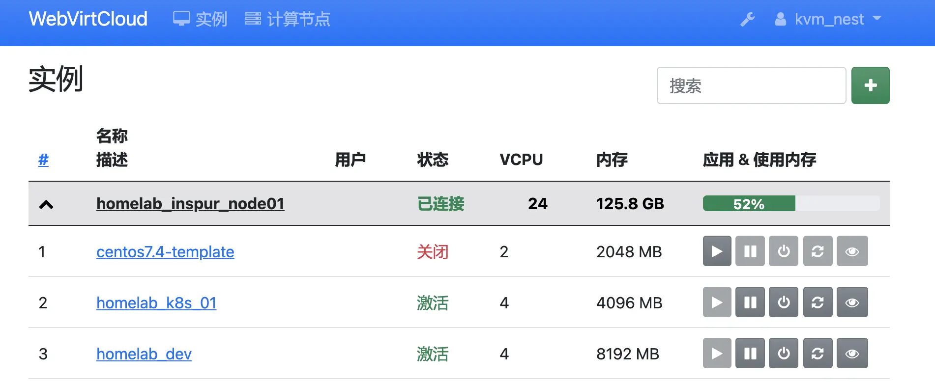 实例信息